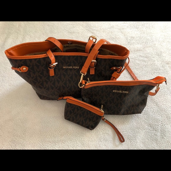 michael kors 3 piece purse set